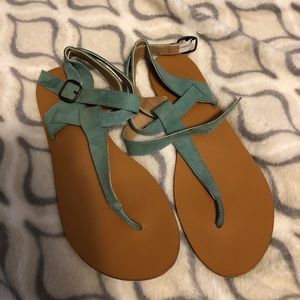 Teal sandals!